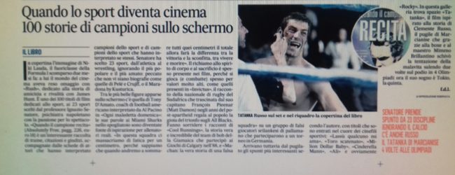 Recensione “Quando il campione recita” di Francesco De Luca -Il Mattino – 24-7-2109